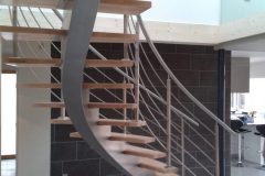 Escalier design bois acier Annecy